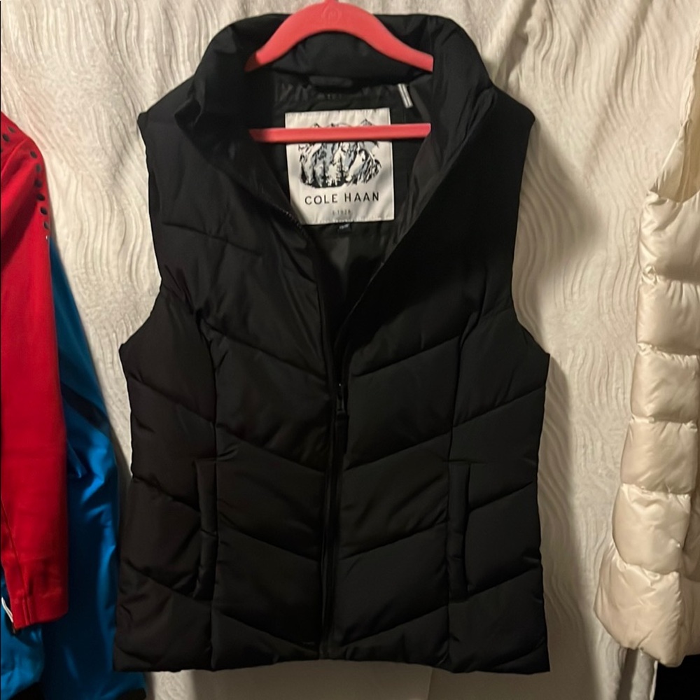 Cole Haan Black Puffer Vest